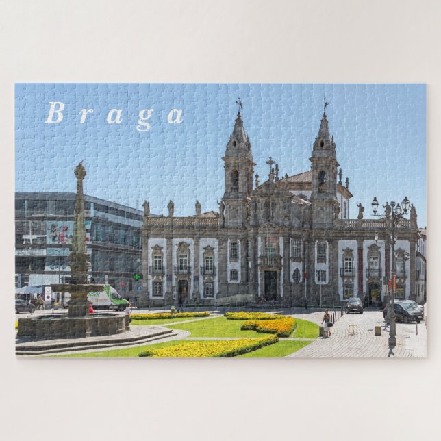 Braga. View of the city center. Jigsaw Puzzle (Horizontal)