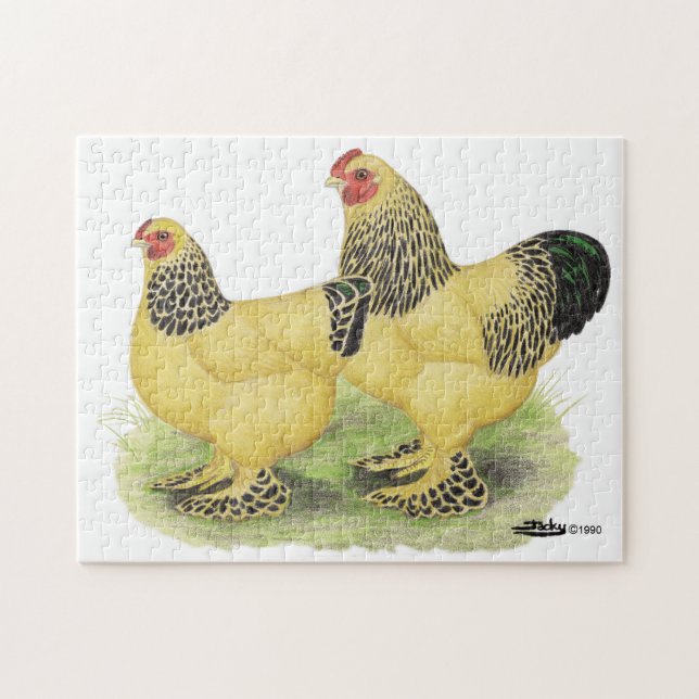 Brahma Buff Pair Jigsaw Puzzle (Horizontal)