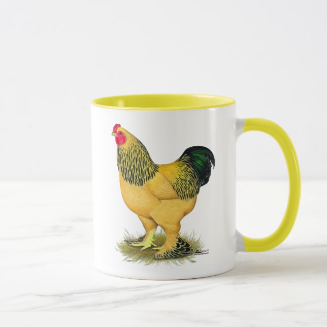 Brahma:  Buff Rooster Mug (Right)