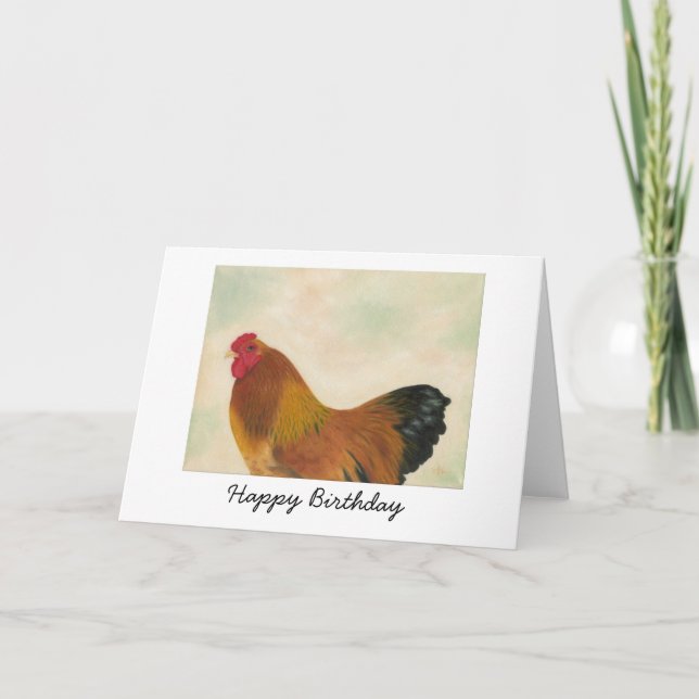 Brahma Chicken Birthday Card (Front)