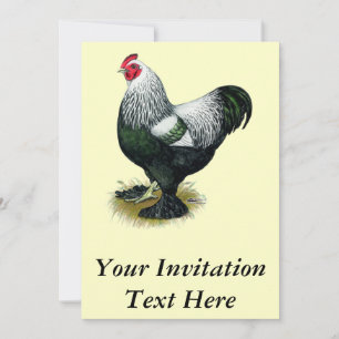 Brahma:  Dark Rooster Invitation