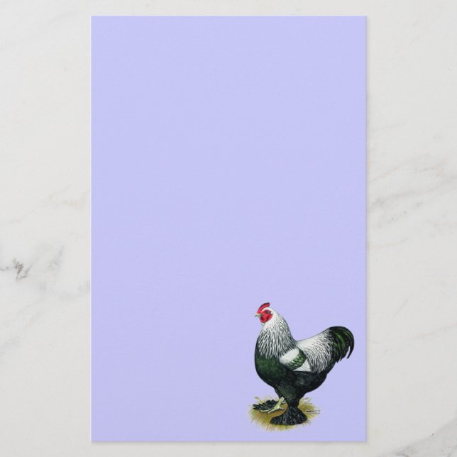 Brahma:  Dark Rooster Stationery (Front)