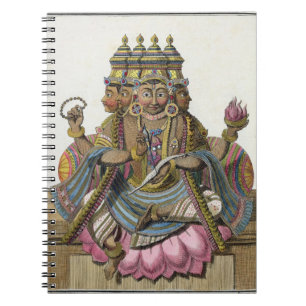 Brahma, Hindu god of creation, from 'Voyage aux In Notebook