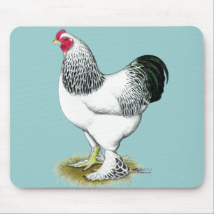 Brahma:  Light Rooster Mouse Mat