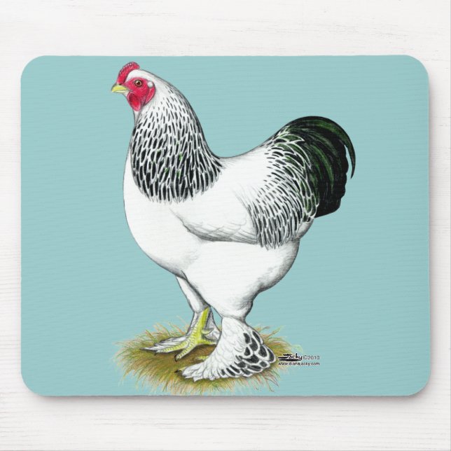 Brahma:  Light Rooster Mouse Mat (Front)