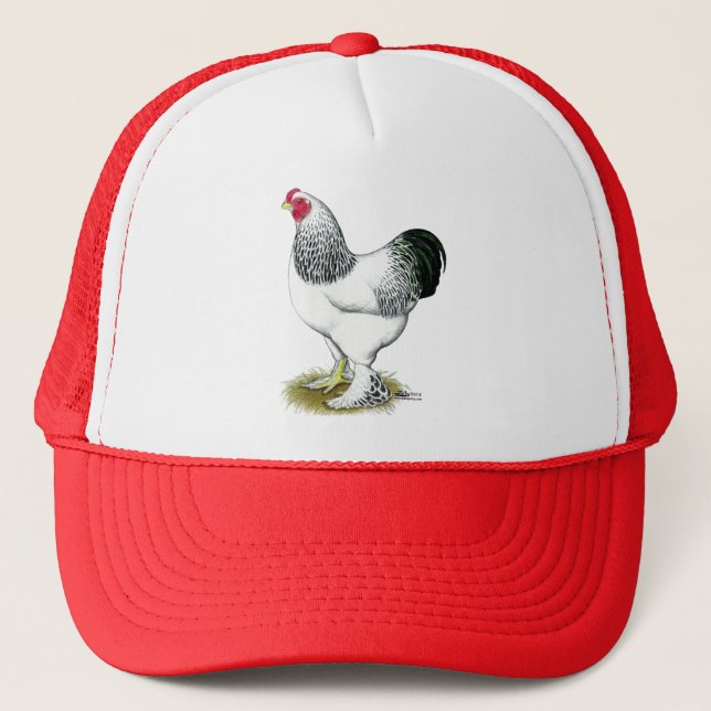 Brahma:  Light Rooster Trucker Hat (Front)