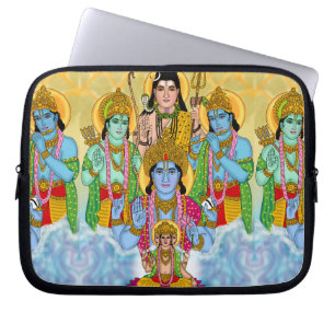 Brahma Vishnu Shiva Ram Krishna Laptop Cover