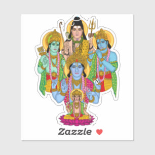 Brahma Vishnu Shiva Ram Krishna Sticker