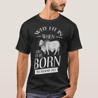 Brahman Bull Cattle Mini Zebu Cow  T-Shirt