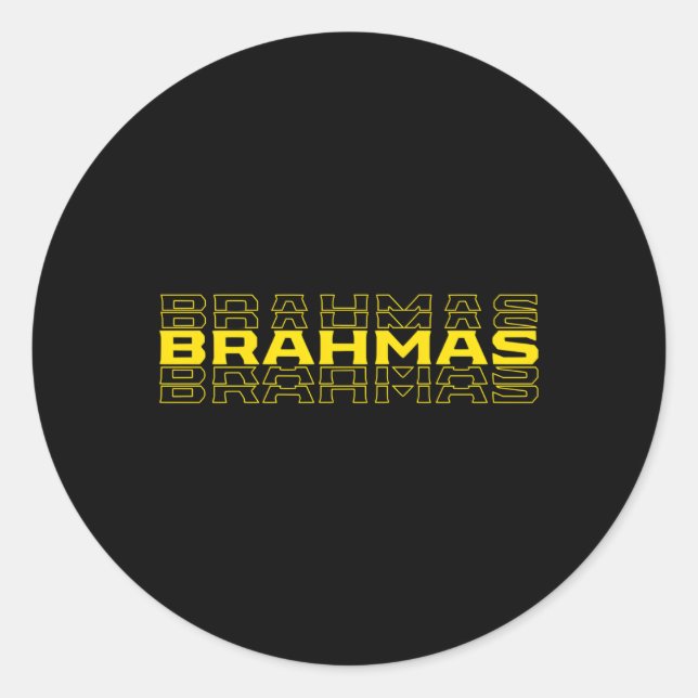 Brahmas San Antonio Football Tailgate Classic Round Sticker (Front)