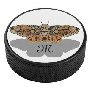 Brahmin Moth Monogram Hockey Puck