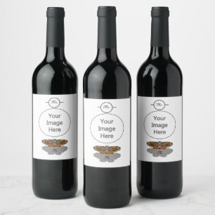 Brahmin Moth Monogram Wine Label
