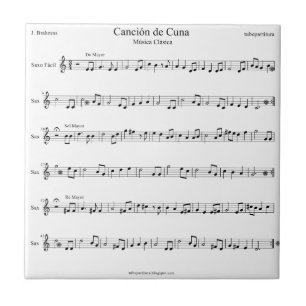Brahms Lullaby Sheet Music Tile