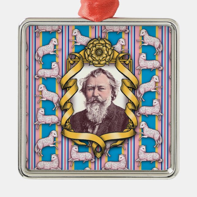Brahms's Lullaby Metal Tree Decoration (Front)