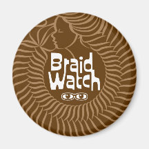 Braid Watch Fridge Magnet