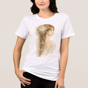 Braided Boho Girl Tri-Blend Shirt