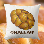 Braided Challah Bread Loaf Jewish Holiday Baking Cushion<br><div class="desc">Pillow features an original marker illustration of a loaf of braided challah bread.

This holiday illustration is also available on other products. Don't see what you're looking for? Need help with customisation? Contact Rebecca to have something designed just for you.</div>
