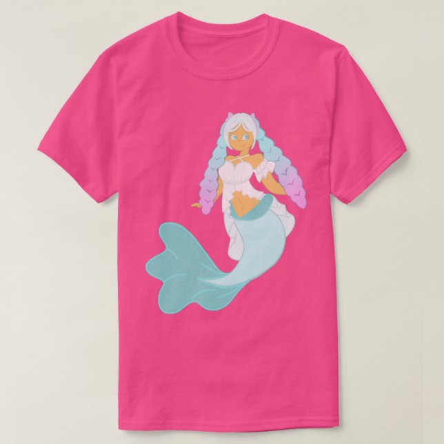 Braided Cutie Mermaid Solo T-Shirt (Design Front)