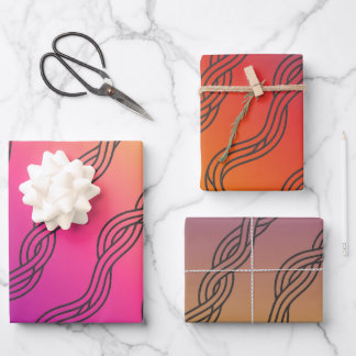 Braided Pathways – Seamless African Cornrows Wrapping Paper Sheet
