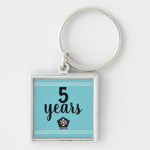 Braided universal employee anniversary keychain