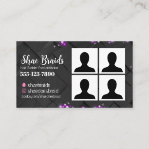 Braiding Photo Business Card