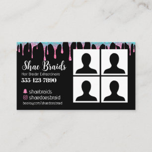 Braiding Photo Business Card