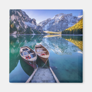 Braies Lake   Dolomite Alps, Italy Magnet