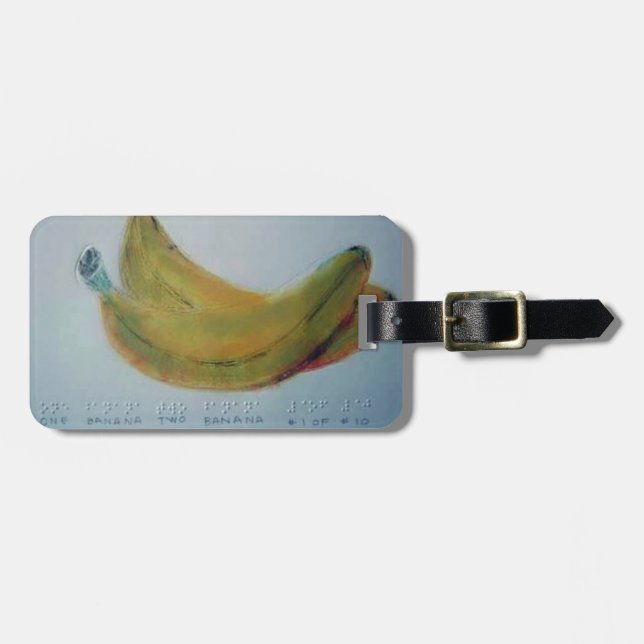Braille Card #2 Luggage Tag (Front Horizontal)