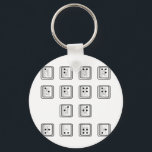 Braille Computer Key Numbers Key Ring<br><div class="desc">A computer key number set with Braille</div>