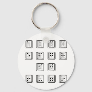 Braille Computer Key Numbers Ring