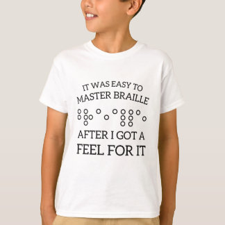Braille teachers women reading braille visually T-Shirt