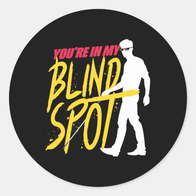 Braille Visually Impaired Blind Spot Blind People  Classic Round Sticker (Front)