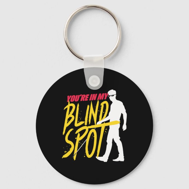 Braille Visually Impaired Blind Spot Blind People  Key Ring (Front)