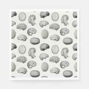 Brain Anatomy Biology Illustrations Napkin