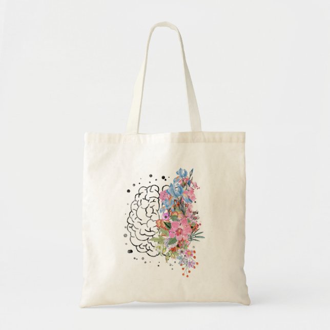 Brain anatomy tote bag (Front)