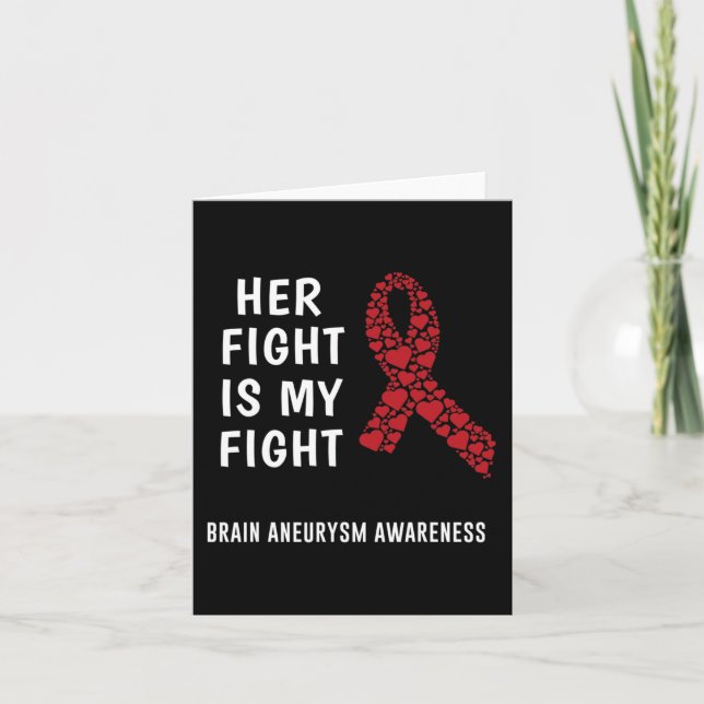 brain aneurysm Awareness 11 Card (Front)