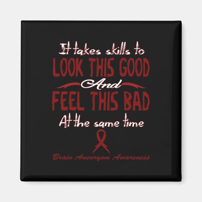 Brain Aneurysm Awareness 3 Magnet (Front)
