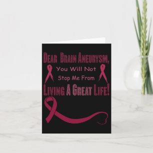 Brain Aneurysm Awareness 7  Card
