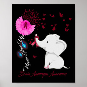 Brain Aneurysm Awareness - Brain Aneurysm Ribbon Poster