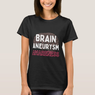 Brain Aneurysm Awareness Burgundy Ribbon Aneurysm T-Shirt