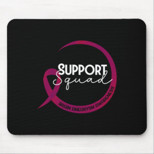 Brain Aneurysm Awareness Burgundy Ribbon Support S Mouse Mat