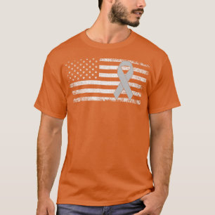 Brain Aneurysm Awareness Classic American Flag T-Shirt