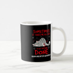 Brain Aneurysm AWARENESS Cute Elephant Sunflower B Coffee Mug