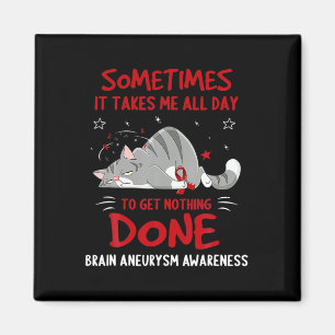 Brain Aneurysm AWARENESS Cute Elephant Sunflower B Magnet