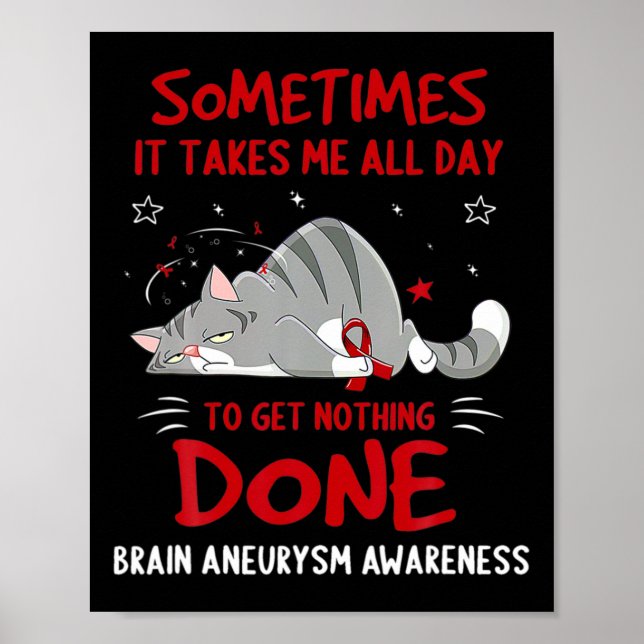 Brain Aneurysm Awareness Elephant 1 Poster (Front)
