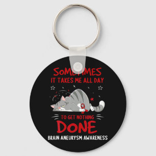 Brain Aneurysm Awareness Elephant Faith Hope Love  Key Ring