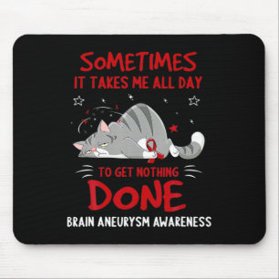 Brain Aneurysm Awareness Elephant Faith Hope Love Mouse Mat