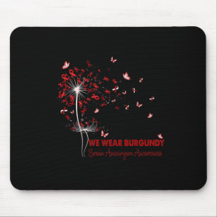 Brain Aneurysm Awareness Faith Hope Love Dandelion Mouse Mat