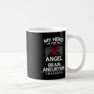 Brain Aneurysm Awareness Gift Burgundy Ribbon Coffee Mug