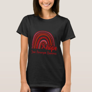 Brain Aneurysm Awareness Hope Rainbow T-Shirt